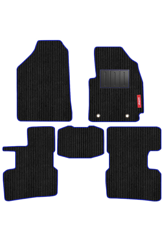Cord Carpet Car Floor Mat Blue For Kia Seltos