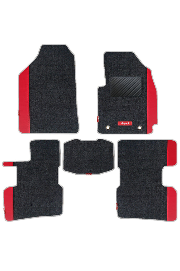 Elegant Black And Red Car Floor Mats Photosnull