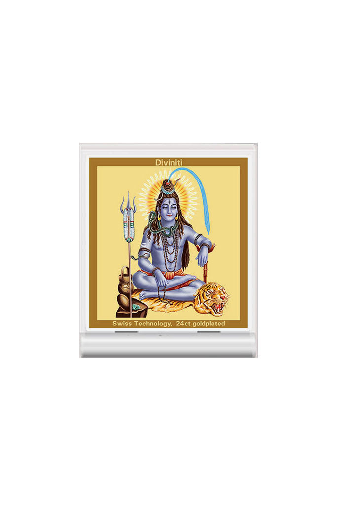 Diviniti 24k Gold Plated Car Dashboard Frame Shiva (ACF 3)