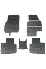 Luxury Leatherette Car Floor Mat  For Skoda Slavia Interior Matching