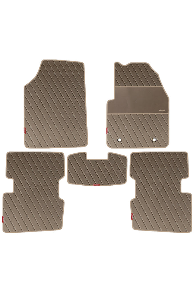 Luxury Leatherette Car Floor Mat For Kia Sonet Interior Matching | Elegant Auto Retail