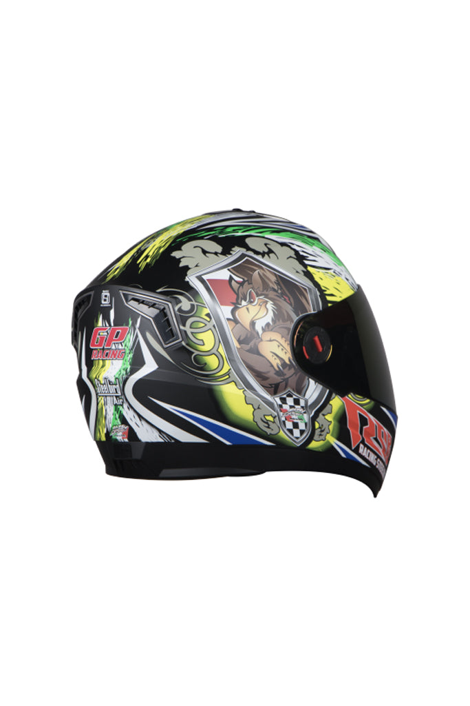 Steelbird Air Griffon Full Face Helmet-Glossy Black With Yellow