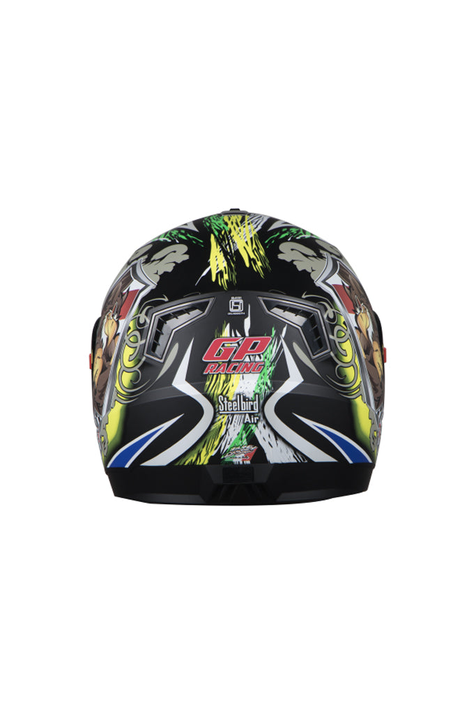 Steelbird Air Griffon Full Face Helmet-Glossy Black With Yellow