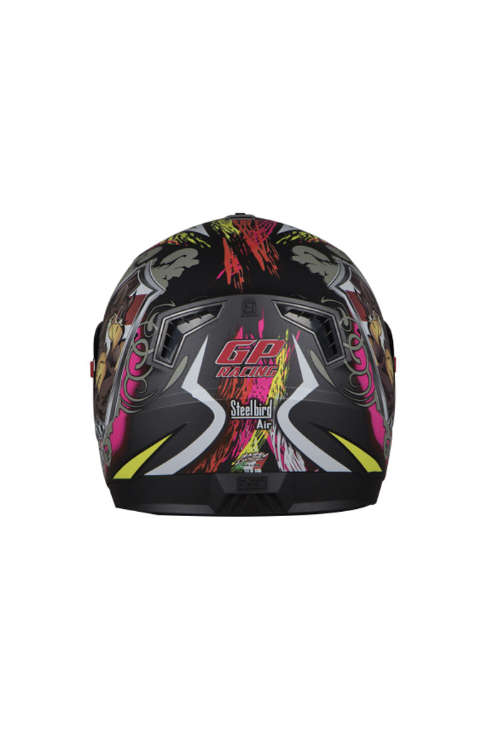 Steelbird Air Griffon Full Face Helmet-Glossy Honda Grey With Red