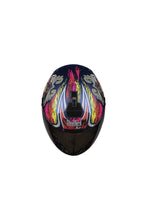 Steelbird Air Griffon Full Face Helmet-Glossy Yamaha Blue With Orange