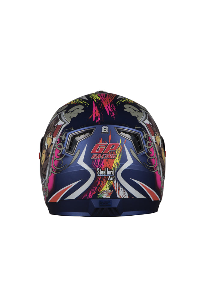 Steelbird Air Griffon Full Face Helmet Matt Yamaha Blue With