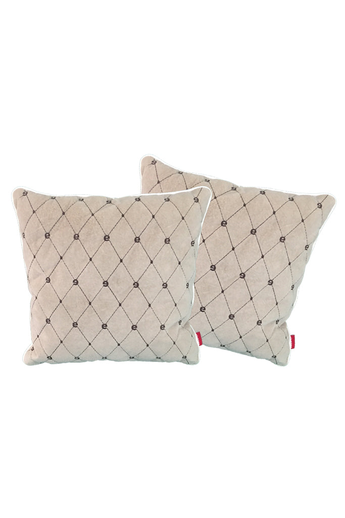 Velvet Comfy Cushion iGray and Cola (Set of 2) Style 1