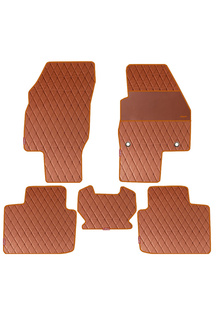 Luxury Leatherette polypropylene Carpet Car Floor Mat For Volkswagen Taigun