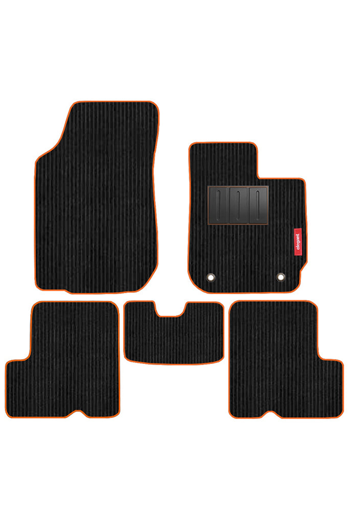Cord Carpet Car Floor Mat Orange For Nissan Terrano