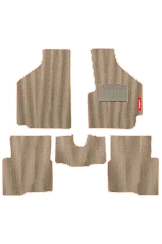 Cord Carpet Car Floor Mat Beige For Skoda Octavia