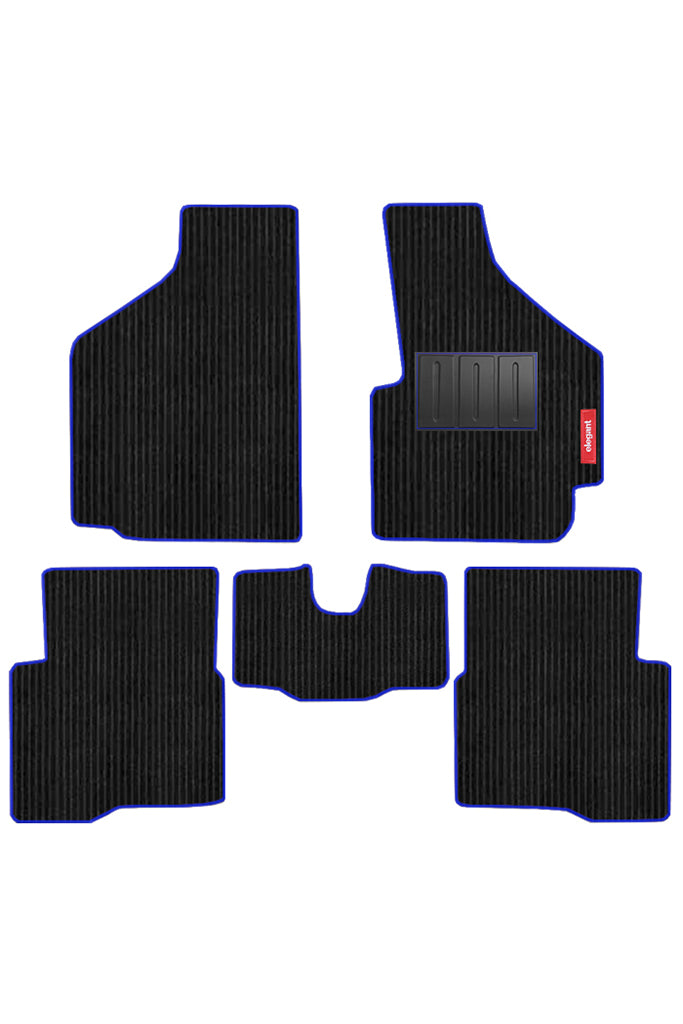 Cord Carpet Car Floor Mat Blue For Skoda Octavia