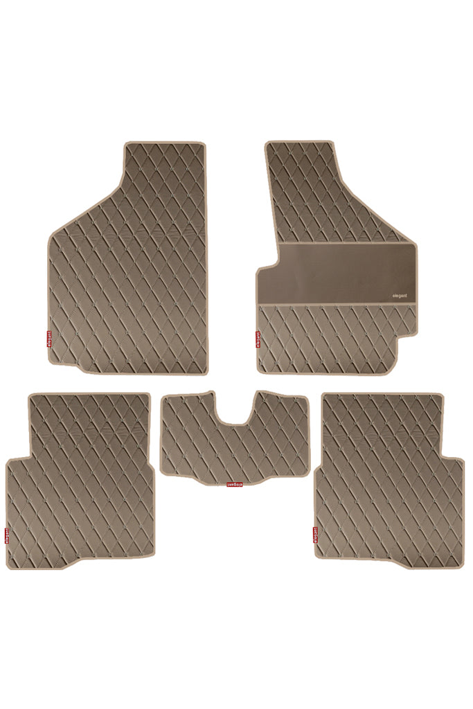 Luxury Leatherette Car Floor Mat For Skoda Octavia Interior Matching
