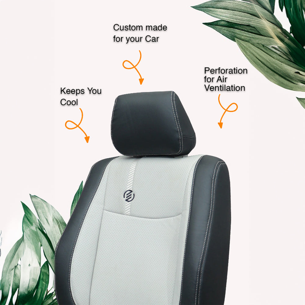 Venti 1 Duo Perforated Art Leather Car Seat Cover For Mahindra KUV100 at Lowest Price