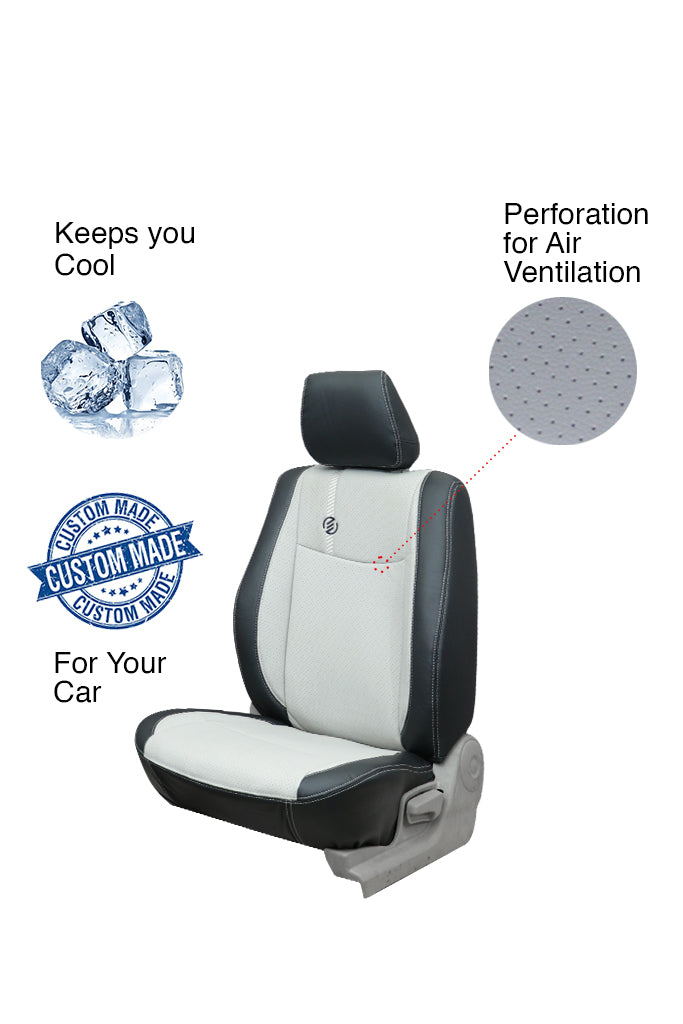 Venti 1 Duo Perforated Art Leather Car Seat Cover For Mahindra Scorpio