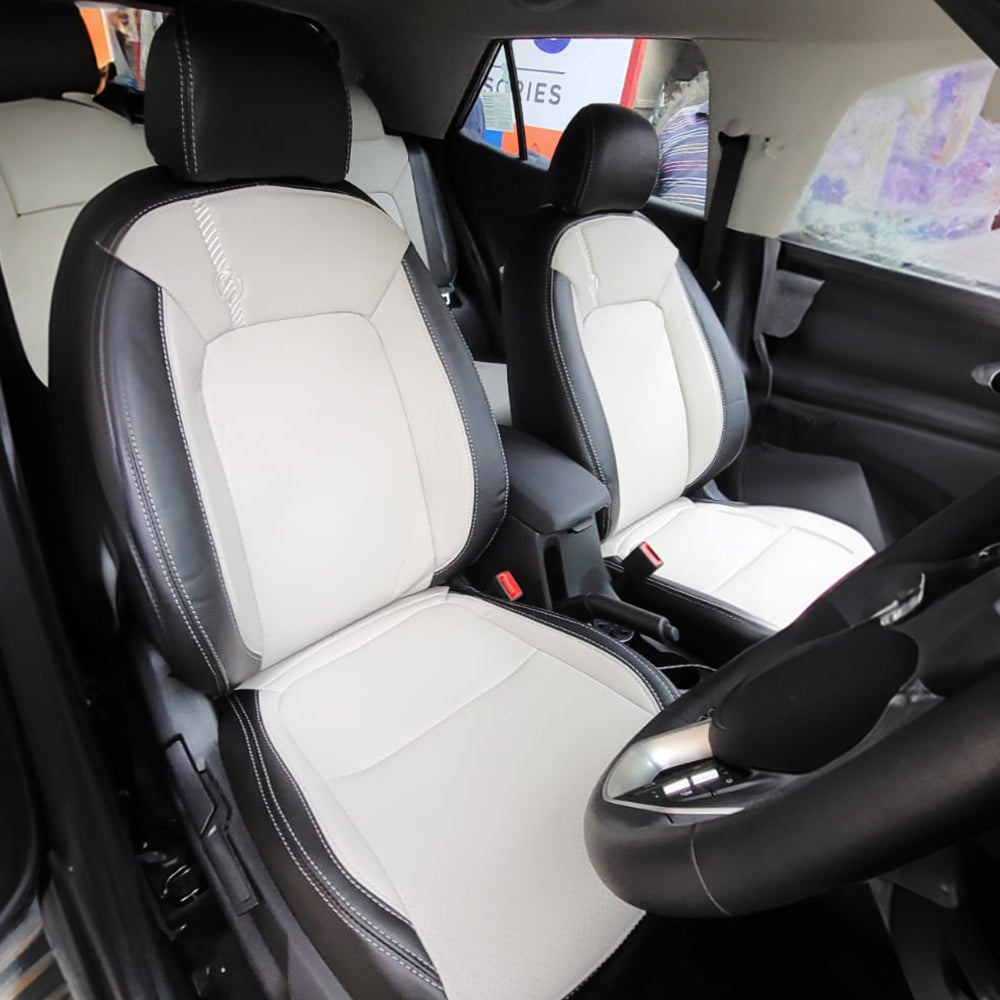 Venti 2 Perforated Art Leather Car Seat Cover For Skoda Kushaq – Elegant  Auto Retail