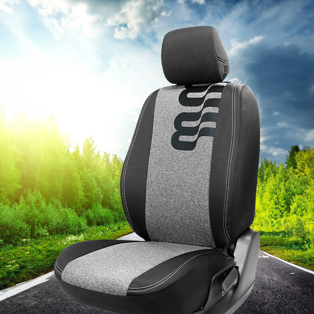 Black Car Seat Cover Volkswagen Virtus