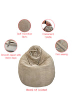 Europa Waves Bean Bag Beige