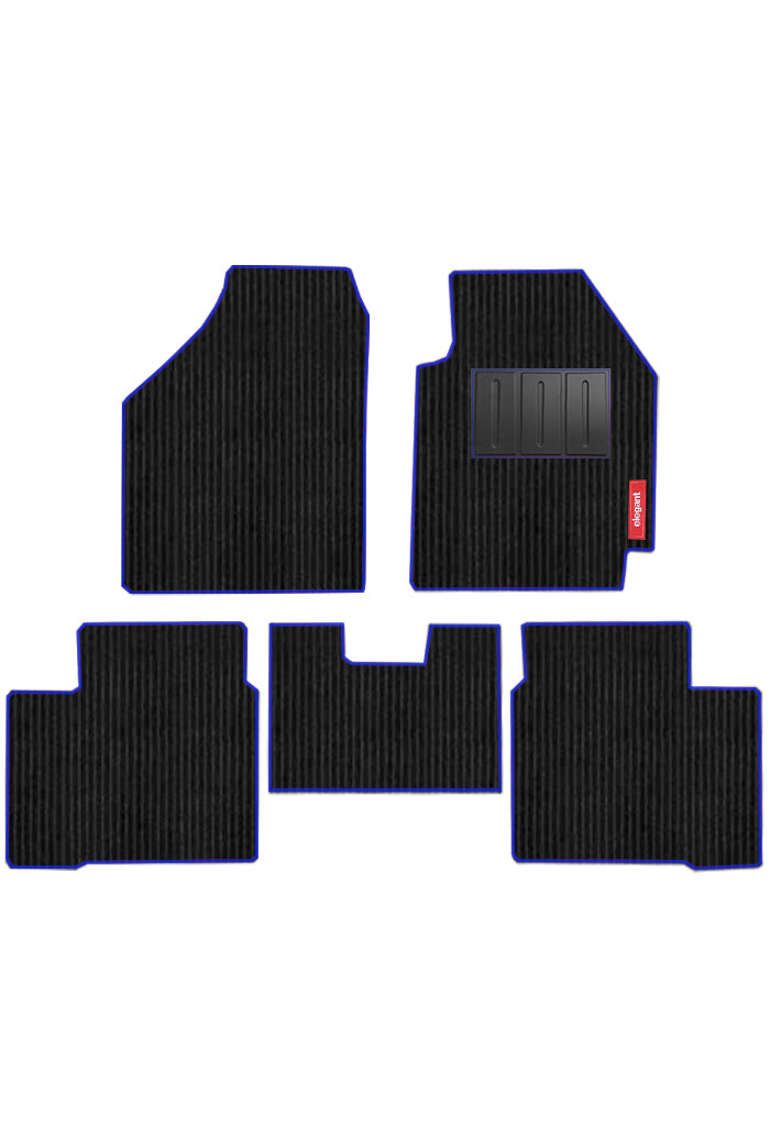 Cord Carpet Car Floor Mat Blue For Volkswagen Ameo