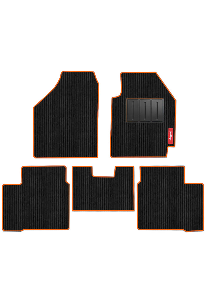 Cord Carpet Car Floor Mat Orange For Ford Aspire
