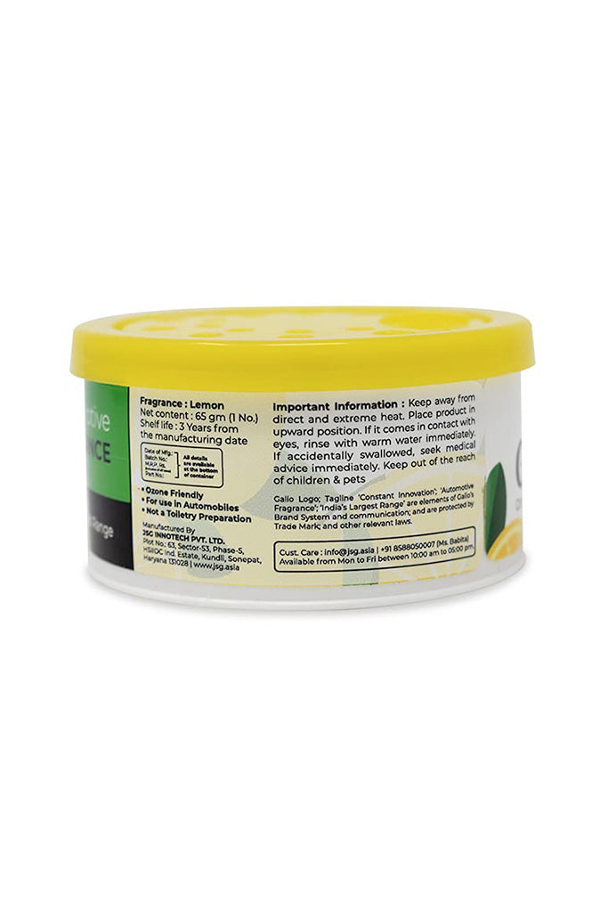 Galio Lemon Car Air Perfume Gel - 65 Gm