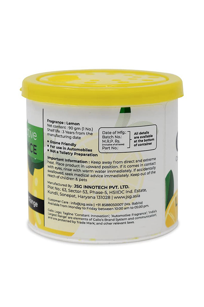 Galio Lemon Car Air Perfume Gel - 120 Gm