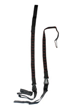 Load image into Gallery viewer, Motorcycle Luggage Straps Black | Flat Bungee Strap | Luggage Straps Online India | Bike Cargo Net | Elastic Luggage Rope with Hooks.
