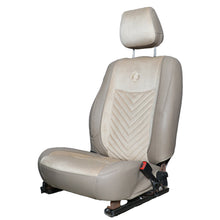Veloba Softy Velvet Fabric Beige Car Seat Cover For Scorpio