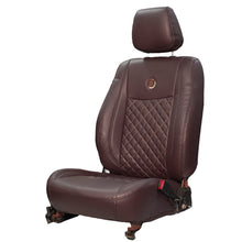 Load image into Gallery viewer, Venti 3 Perforated Art Leather Car Seat Cover For Brown Honda Amaze
