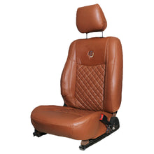 Venti 3 Perforated Art Leather Car Seat Cover Tan For Mahindra KUV100
