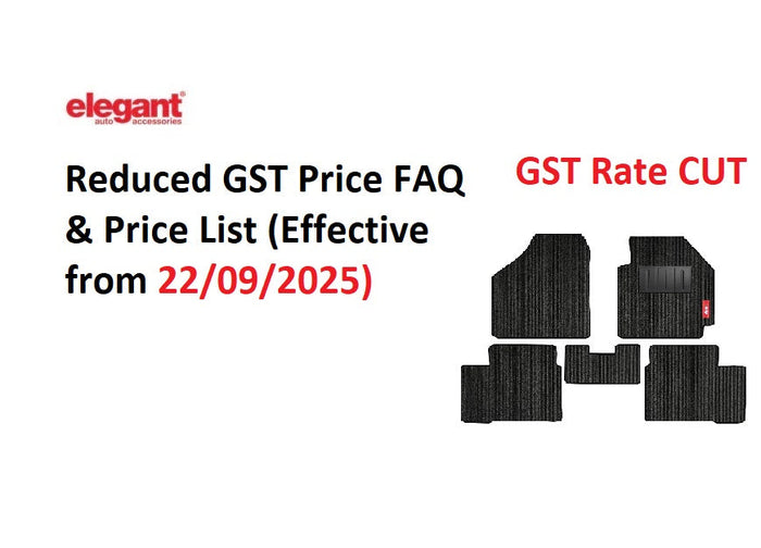 Elegant Auto Retail – Reduced GST Price FAQ & Price List (Effective from 22/09/2025)
