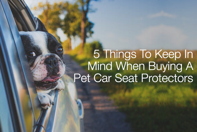 PROTECTIVE PET CAR SEAT COVERS 