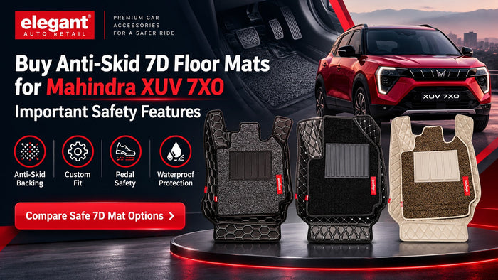 Buying anti-skid 7D floor mats for Mahindra XUV 7XO? Compare prices, waterproof protection, custom fitting and important safety features before ordering.