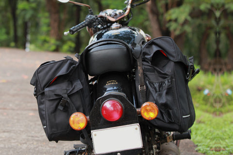 Buy Real Leather Side Bag For Yore Bike-Bullet online from Balaji Art &  Craft by @VC-Mojari