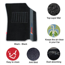 Load image into Gallery viewer, Sports Carpet Car Floor Mat For Mahindra XEV 9e - Black Black | Elegant Auto Retail
