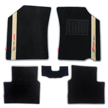 Sports Car Floor Mat Black And Beige For Mahindra XUV300