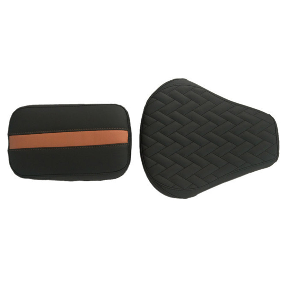 Prime Luxury Twin Bike Seat Cover Black and Tan for Bullet