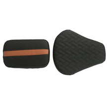 Load image into Gallery viewer, Prime Luxury Twin Bike Seat Cover Black and Tan for Bullet
