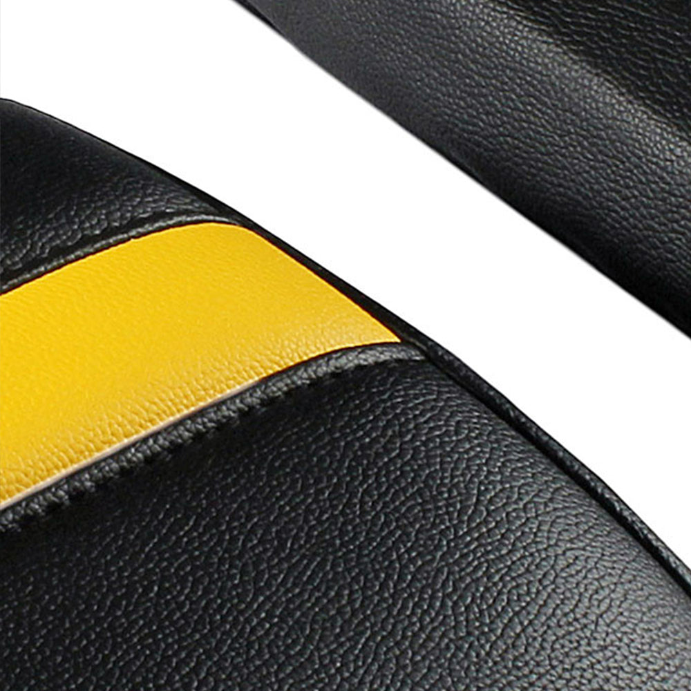 Cameo Sports Twin Bike Seat Cover Black and Yellow