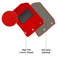 Miami Carpet Car Floor Mat For Tata Nexon In Red