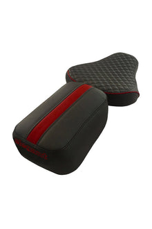 Cameo Sports Twin Bike Seat Cover Black and Red for Bullet
