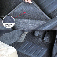 Load image into Gallery viewer, Cord Carpet Car Floor Mat Black And Red (Set of 5)
