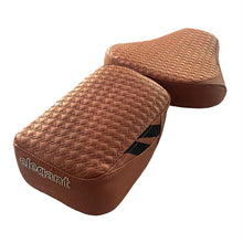 Rodeo Luxury Twin Bike Seat Cover Tan with Black Side Detail for Bullet