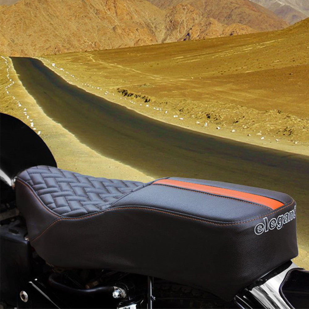 Prime Luxury Bike Seat Cover Black and Tan