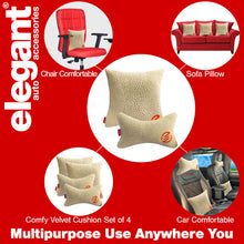 Load image into Gallery viewer, Elegant Comfy Velvet Cushion &amp; Neck Rest Car Pillow CU12
