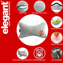 Load image into Gallery viewer, Elegant Comfy Velvet Cushion &amp; Neck Rest Car Pillow CU12
