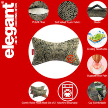 Load image into Gallery viewer, Elegant Comfy Velvet Cushion &amp; Neck Rest Car Pillow CU13
