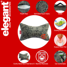 Load image into Gallery viewer, Elegant Comfy Velvet Cushion &amp; Neck Rest Car Pillow CU13

