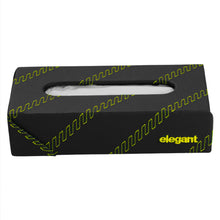 Load image into Gallery viewer, Nappa Leather Cross 2 Tissue Box Black and Yellow
