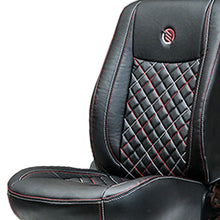 Load image into Gallery viewer, Venti 3 Perforated Art Leather Car Seat Cover For Maruti Celerio - Black Red | Elegant Auto Retail
