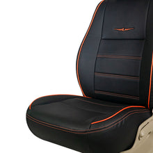 Load image into Gallery viewer, Vogue Urban Plus Art Leather Car Seat Cover For Honda Civic - Black Orange | Elegant Auto Retail

